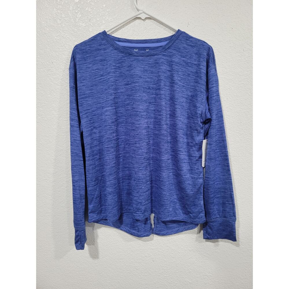 Xersion Quick Dri Long Sleeve Blue Girls Shirt size XL Active Wear #8